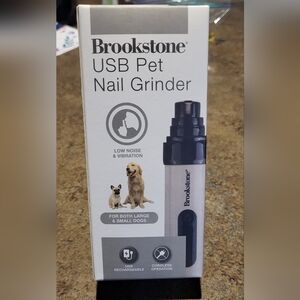 Cordless USB Rechargeable Quiet Low Noise Pet Nail Grinder Small/Large Dog